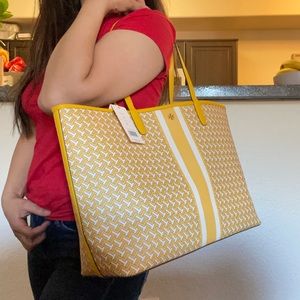 Tory Burch T zag tote bag (yellow)